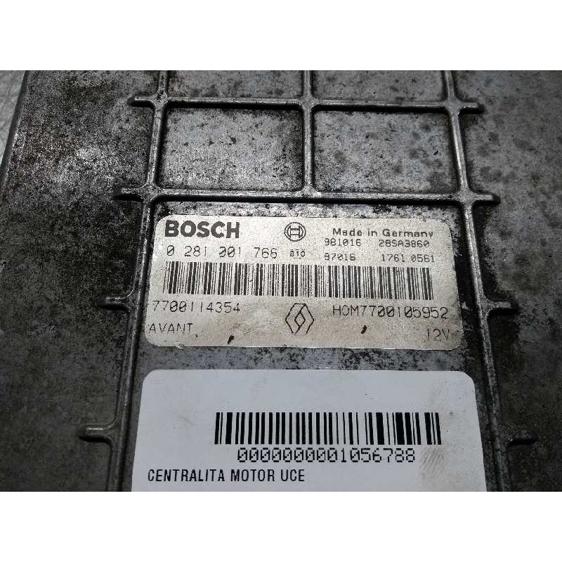 Recambio de centralita motor uce para renault laguna (b56) 1.9 dti rt referencia OEM IAM 0281001766 7700114354 HOM7700105952