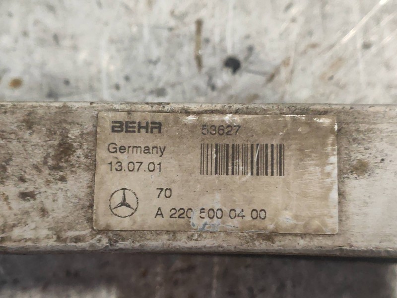 Recambio de radiador caja cambios para mercedes clase cl (w215) coupe 600 (215.378) referencia OEM IAM A2205000400  