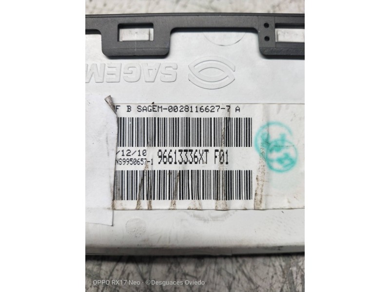 Recambio de pantalla multifuncion para peugeot 206+ básico referencia OEM IAM 96663035XT  