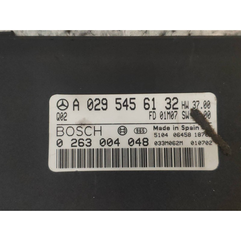 Recambio de modulo electronico para mercedes clase cl (w215) coupe 600 (215.378) referencia OEM IAM 0263004048 A0295456132 