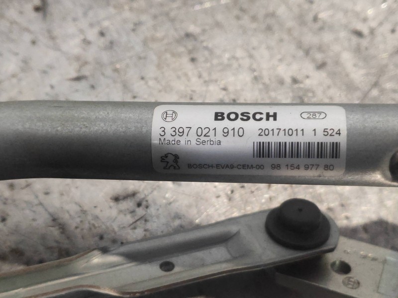Recambio de motor limpia delantero para peugeot 208 style referencia OEM IAM 0390241589 3397021910 9815497780
