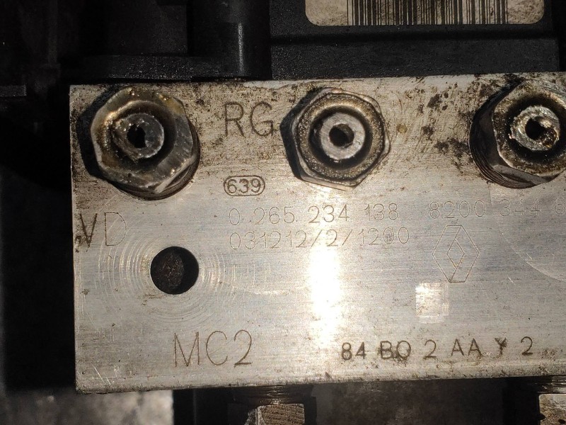 Recambio de abs para renault scenic ii authentique referencia OEM IAM 0265234138 8200344607 0265950300 Recambio de abs para renault scenic ii authentique referencia OEM IAM 0265234138 8200344607 0265950300