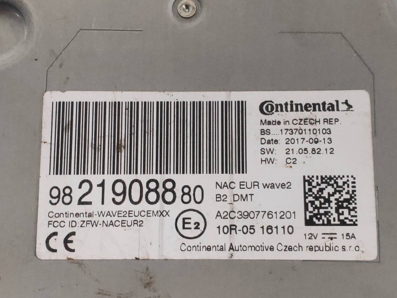 Recambio de sistema navegacion gps para citroen c-elysée shine referencia OEM IAM 9821908880  