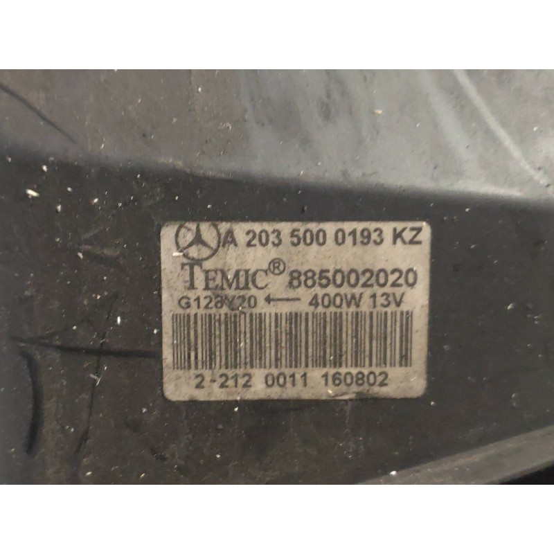Recambio de electroventilador para mercedes clase c (w203) sportcoupe c 220 cdi (203.706) referencia OEM IAM A2035000193 8850020