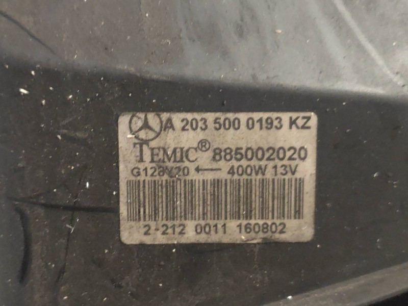 Recambio de electroventilador para mercedes clase c (w203) sportcoupe c 220 cdi (203.706) referencia OEM IAM A2035000193 8850020