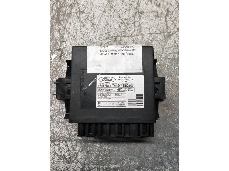 Recambio de modulo electronico para ford focus berlina (cak) ambiente referencia OEM IAM 5WK47230A 98AG15K600DA 