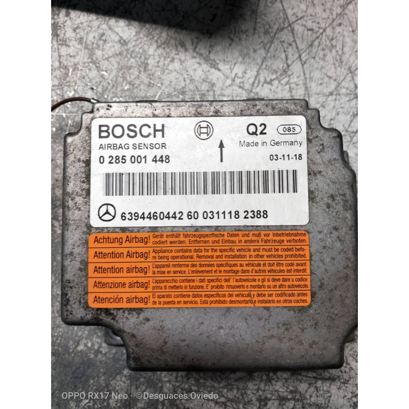 Recambio de kit airbag para mercedes vito caja cerrada 6.03  115 cdi compacto (639.601) referencia OEM IAM   
