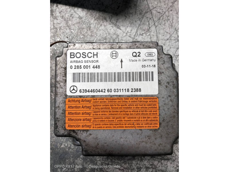 Recambio de kit airbag para mercedes vito caja cerrada 6.03  115 cdi compacto (639.601) referencia OEM IAM   