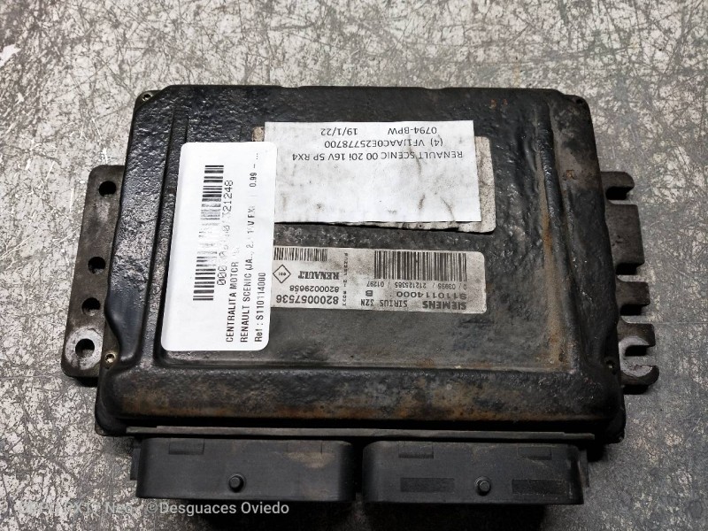Recambio de centralita motor uce para renault scenic (ja..) 2.0 16v rxi referencia OEM IAM S110114000 8200057536 8200029658