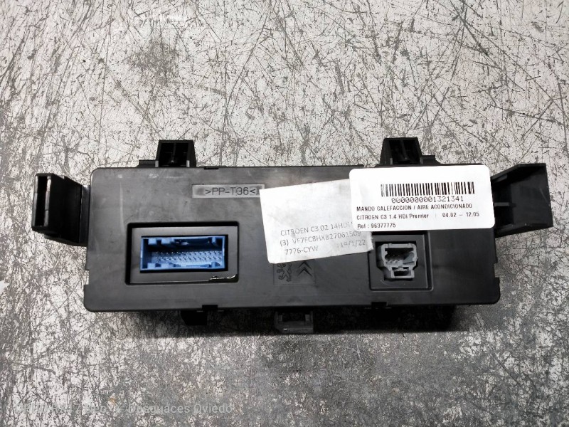 Recambio de mando calefaccion / aire acondicionado para citroen c3 1.4 hdi premier referencia OEM IAM 96377775  