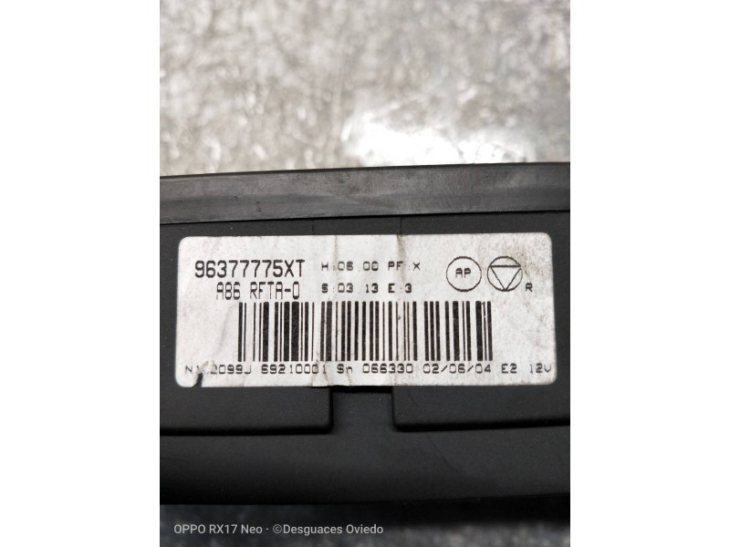 Recambio de mando calefaccion / aire acondicionado para citroen c3 1.4 hdi premier referencia OEM IAM 96377775  