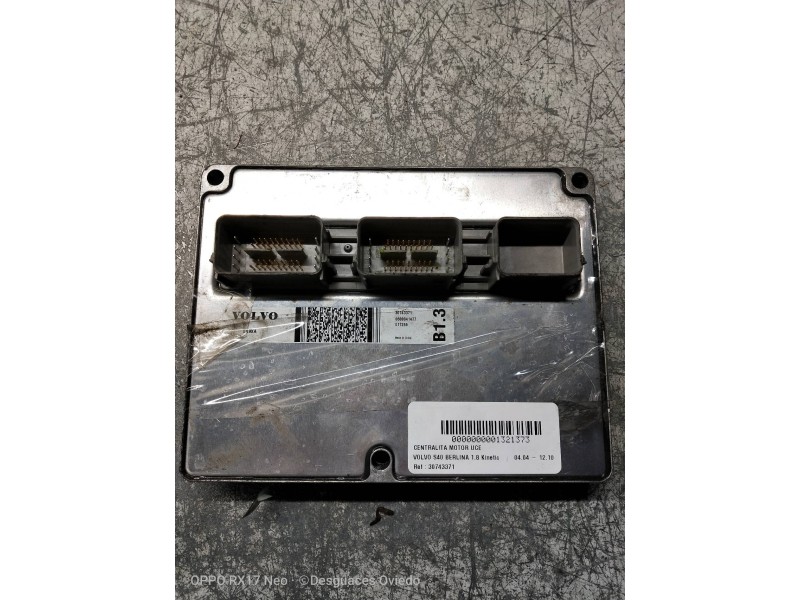 Recambio de centralita motor uce para volvo s40 berlina 1.8 kinetic referencia OEM IAM 30743371 ESU131 EDCFA 17I20 