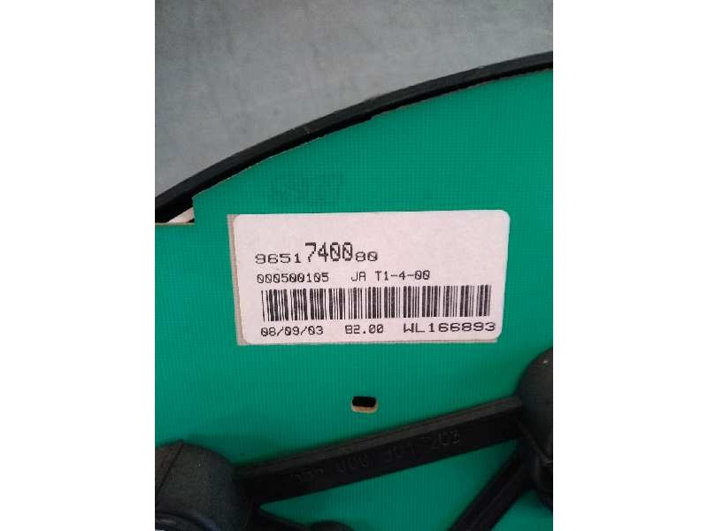 Recambio de cuadro instrumentos para peugeot partner (s2) combi pro referencia OEM IAM 9651740080  