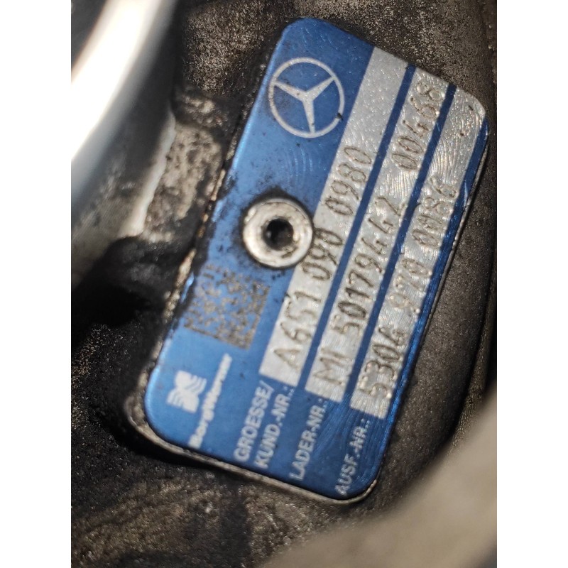 Recambio de turbocompresor para mercedes sprinterii caja cerrada (desde 01.06) 210/213/216 cdi (906.611/613) referencia OEM IAM 