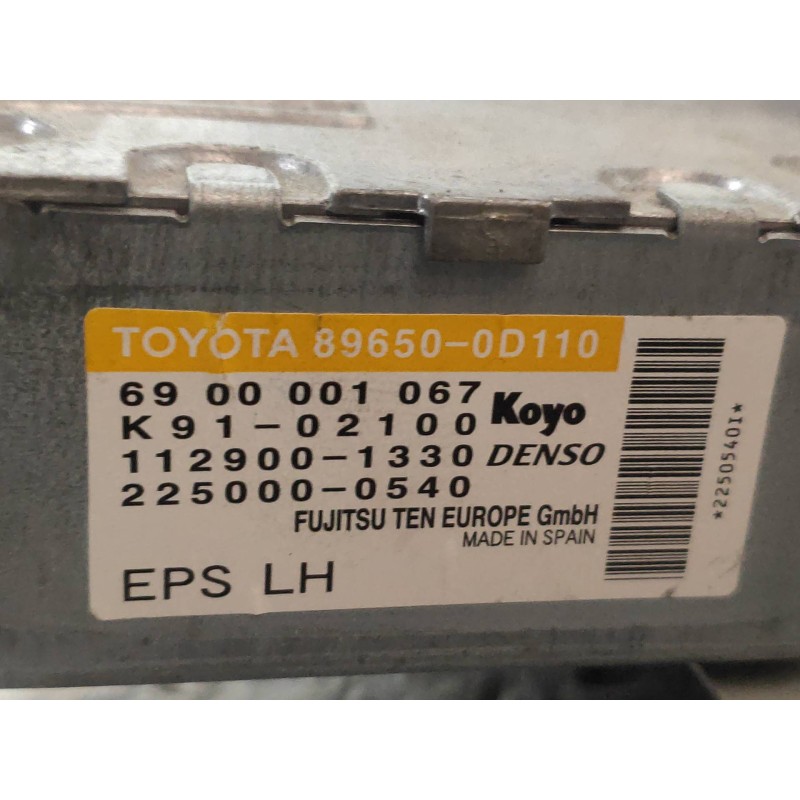 Recambio de centralita direccion para toyota yaris (ksp9/scp9/nlp9) básico referencia OEM IAM 896500D110 6900001067 1129001330 2