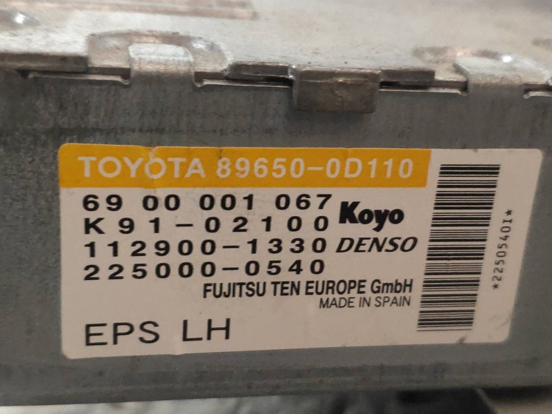 Recambio de centralita direccion para toyota yaris (ksp9/scp9/nlp9) básico referencia OEM IAM 896500D110 6900001067 1129001330 2
