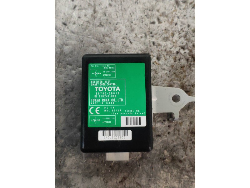 Recambio de modulo electronico para toyota yaris (ksp9/scp9/nlp9) básico referencia OEM IAM 897400D010 61B240000 