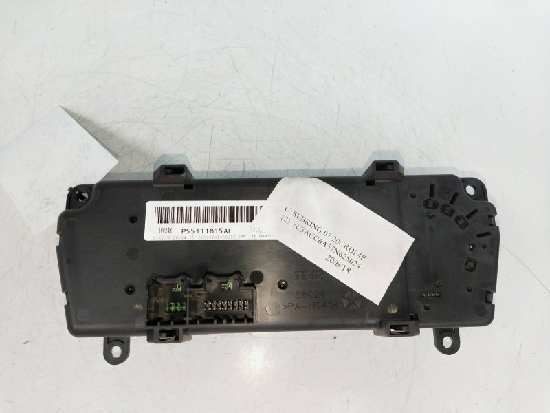 Recambio de mando calefaccion / aire acondicionado para chrysler sebring berlina 2.0 crd cat referencia OEM IAM P55111815AF  