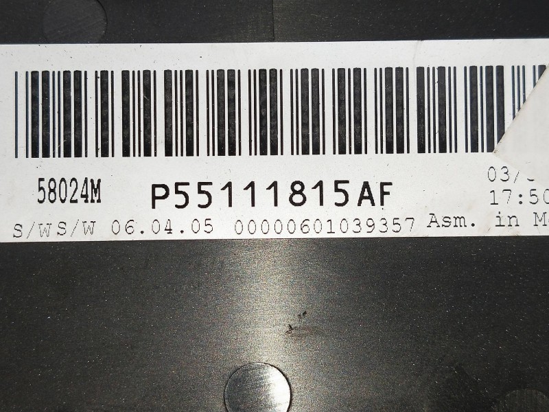 Recambio de mando calefaccion / aire acondicionado para chrysler sebring berlina 2.0 crd cat referencia OEM IAM P55111815AF  