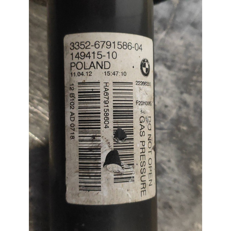 Recambio de amortiguador trasero izquierdo para bmw serie 1 lim. (f20) 116d referencia OEM IAM 3352679158604 14941510 