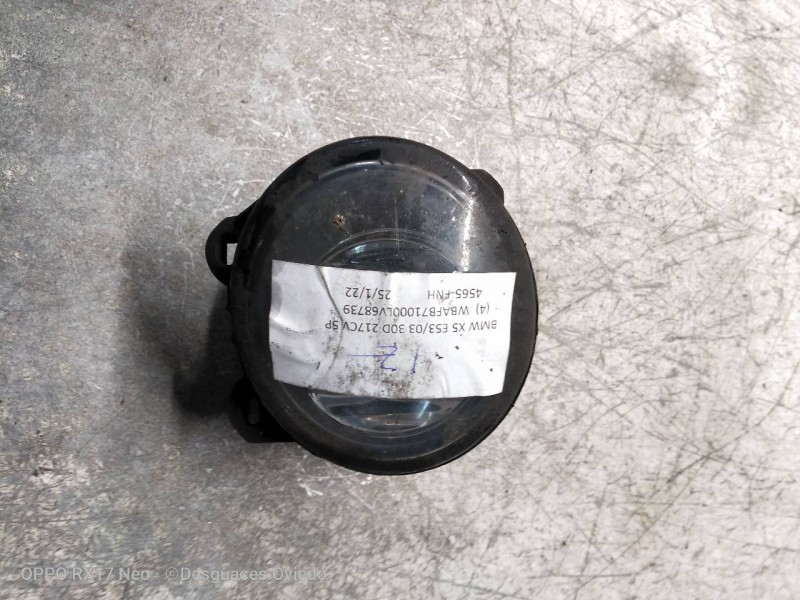 Recambio de faro antiniebla izquierdo para bmw x5 (e53) 3.0 turbodiesel cat referencia OEM IAM   