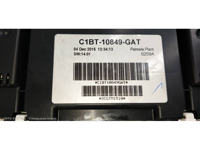 Recambio de cuadro instrumentos para ford fiesta (ccn) trend referencia OEM IAM C1BT10849GAT  