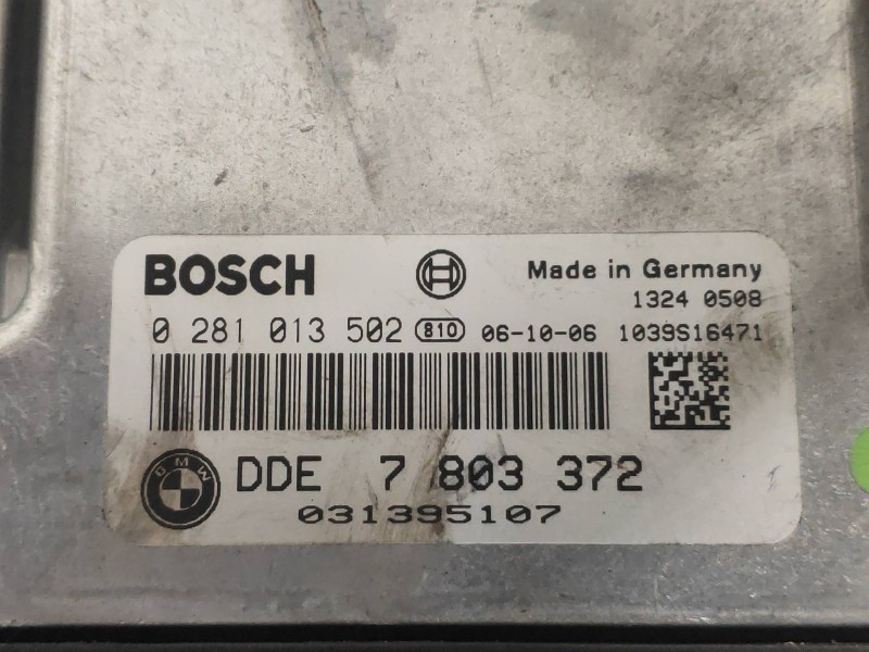 Recambio de centralita motor uce para bmw serie 3 berlina (e90) 318d referencia OEM IAM 0281013502 7803372 