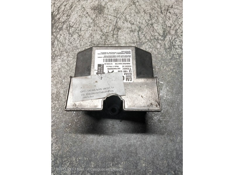 Recambio de centralita airbag para opel zafira b cosmo referencia OEM IAM 13188856 327963935 