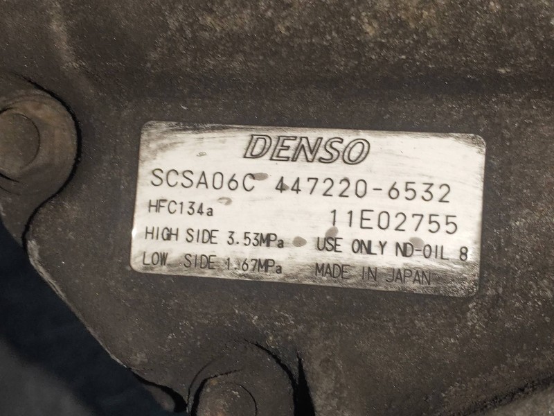 Recambio de compresor aire acondicionado para toyota yaris (ksp9/scp9/nlp9) básico referencia OEM IAM 4472206532 11E02755 SCSA06