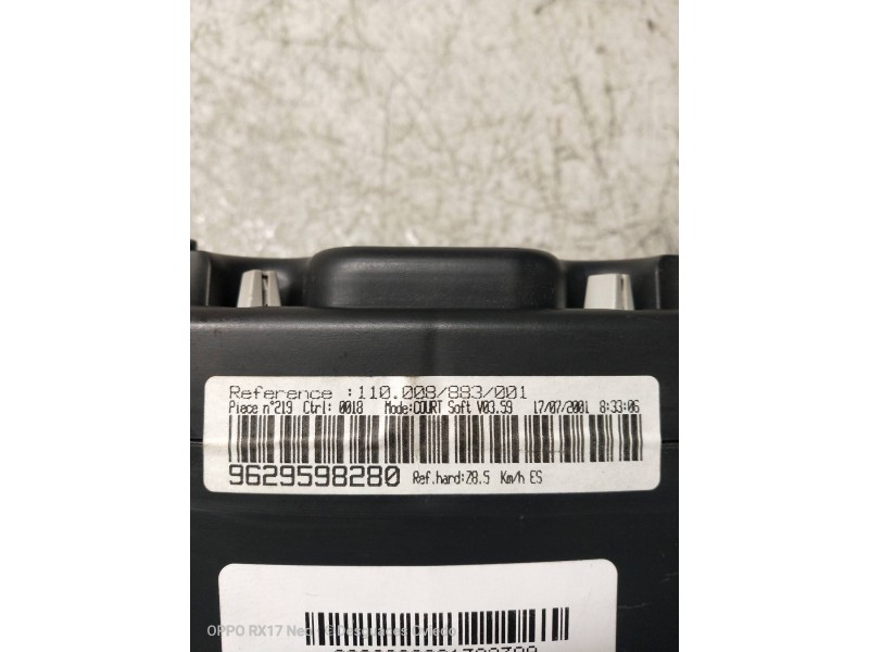 Recambio de cuadro instrumentos para peugeot 607 (s1) 3.0 v6 24v referencia OEM IAM 110008883001 9629598280 