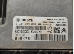Recambio de centralita motor uce para citroen c3 exclusive referencia OEM IAM 0281019818 9805947780 EDC17C10 9666729680 2