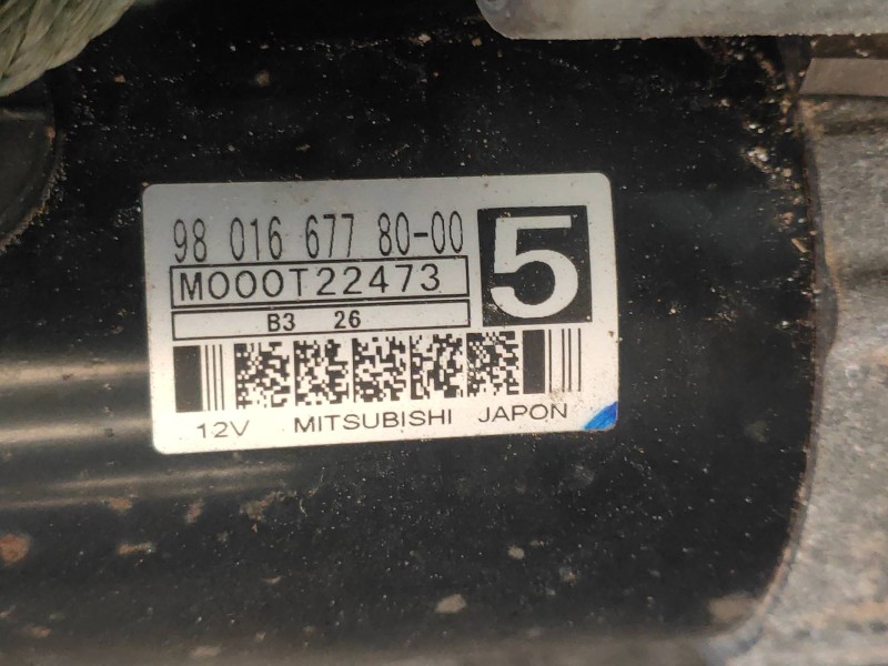 Recambio de motor arranque para citroen c3 exclusive referencia OEM IAM M000T22473 9801667780 