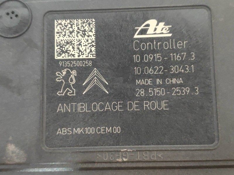 Recambio de abs para citroen c3 exclusive referencia OEM IAM 10091511673 10062230431 9802460680 28515025393 10022001214