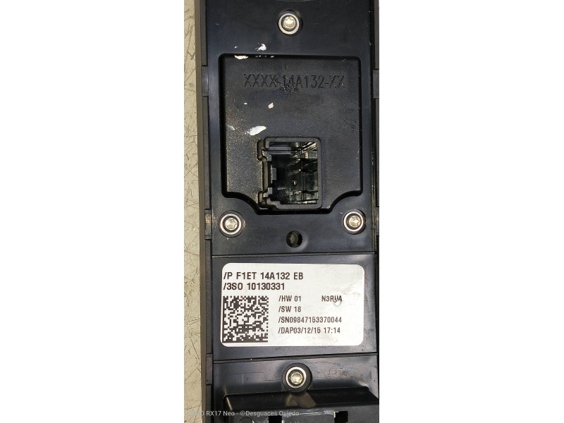 Recambio de mando elevalunas delantero izquierdo para ford fiesta (ccn) trend referencia OEM IAM F1ET14A132EB 3S010130331 