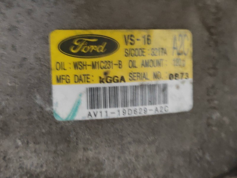 Recambio de compresor aire acondicionado para ford ecosport titanium referencia OEM IAM AV1119D629A2C VS163217A 