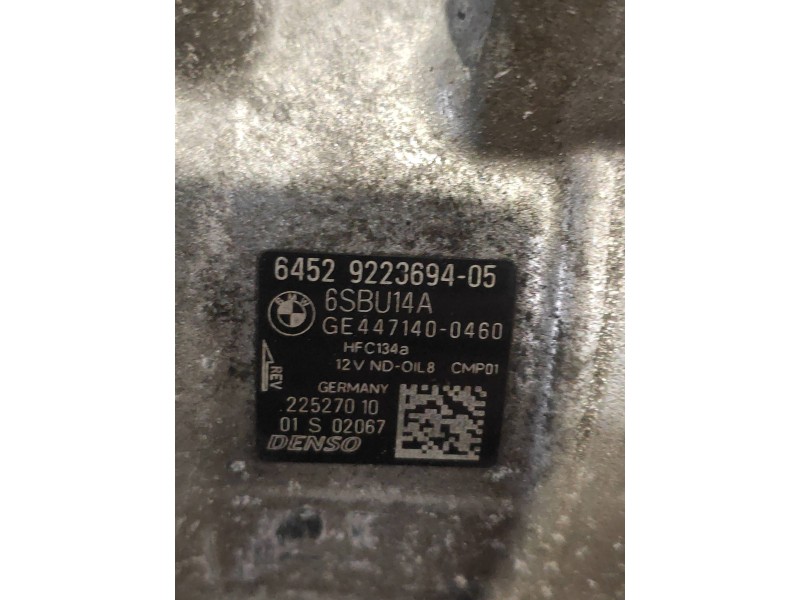 Recambio de compresor aire acondicionado para bmw x1 (e84) xdrive 18d referencia OEM IAM GE4471400460 6452922369405 6SBU14A