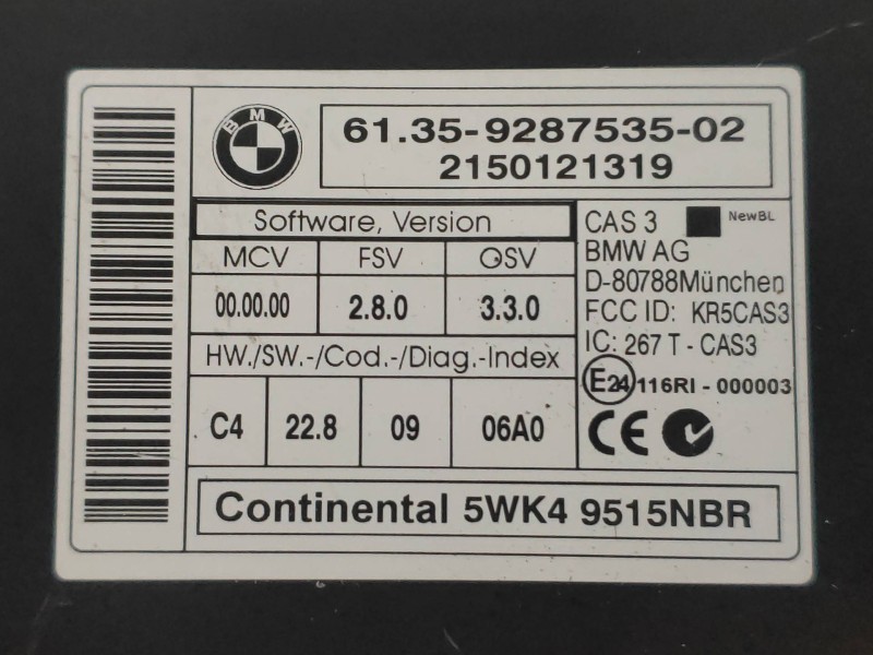 Recambio de modulo electronico para bmw x1 (e84) xdrive 18d referencia OEM IAM 6135928753502 9287535 5WK49515NBR