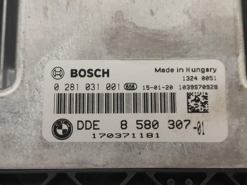 Recambio de centralita motor uce para bmw x1 (e84) xdrive 18d referencia OEM IAM 0281031001 DDE858030701 170371181