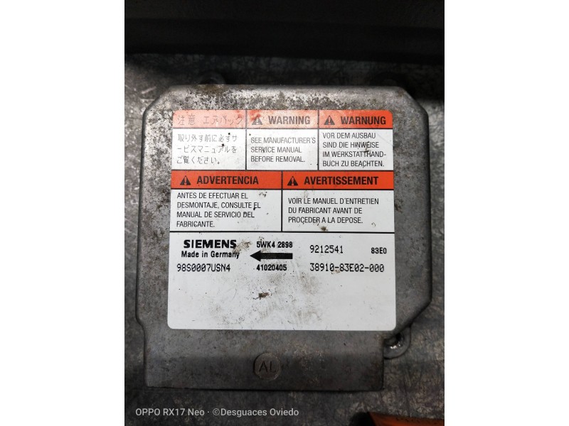 Recambio de kit airbag para suzuki wagon r+ rb (mm) 1.3 gl referencia OEM IAM   