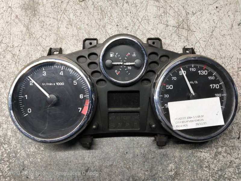 Recambio de cuadro instrumentos para peugeot 206+ básico referencia OEM IAM 9666636980  