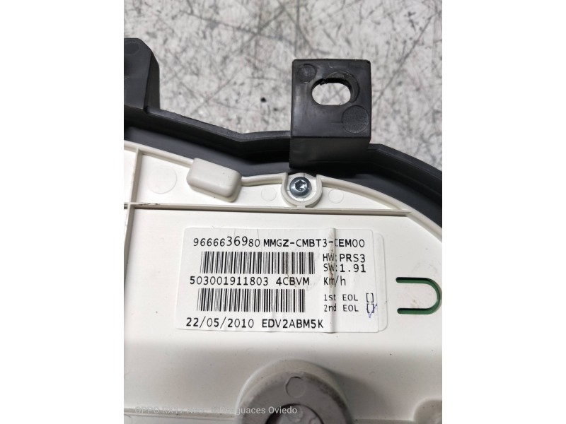 Recambio de cuadro instrumentos para peugeot 206+ básico referencia OEM IAM 9666636980  