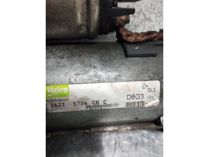 Recambio de motor arranque para citroen c4 coupe by loeb referencia OEM IAM D6G3 VALEO 