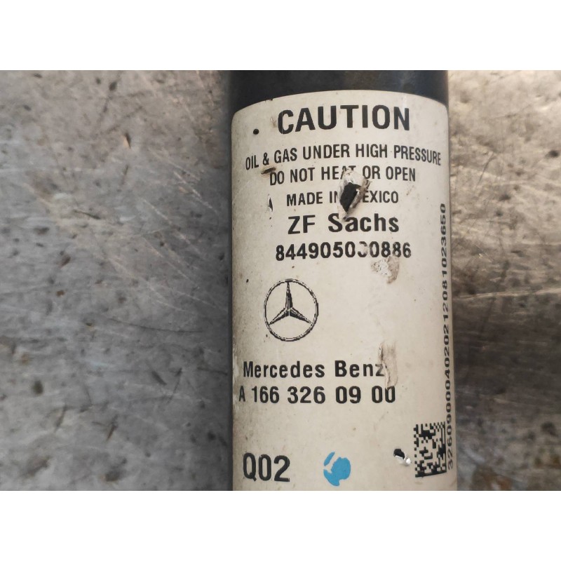 Recambio de amortiguador trasero izquierdo para mercedes clase m (w166) ml 350 bluetec (166.004) referencia OEM IAM A1663260900 