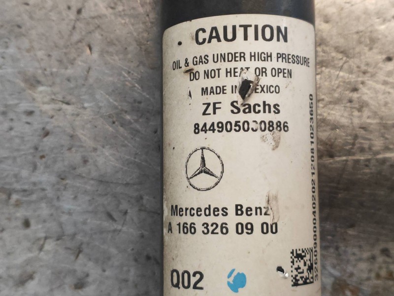 Recambio de amortiguador trasero izquierdo para mercedes clase m (w166) ml 350 bluetec (166.004) referencia OEM IAM A1663260900 