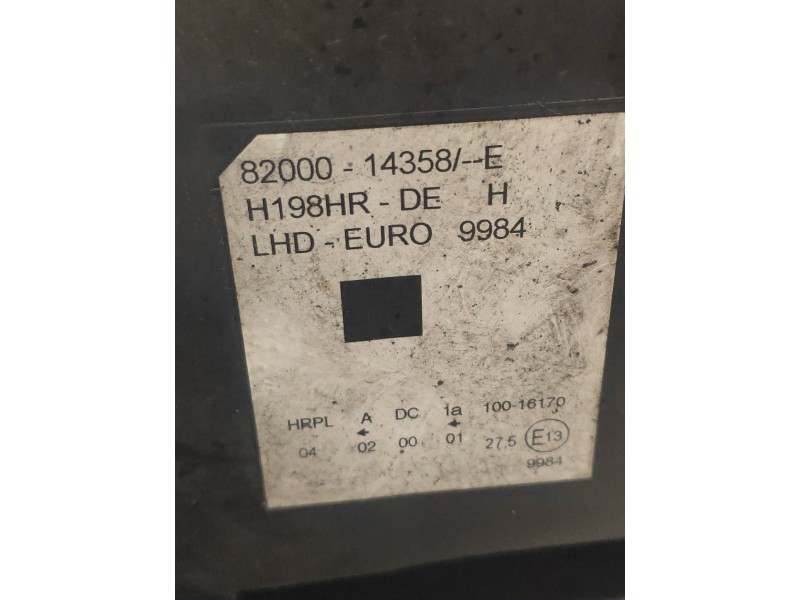 Recambio de faro derecho para renault vel satis (bj0) expression referencia OEM IAM 8200014358E  