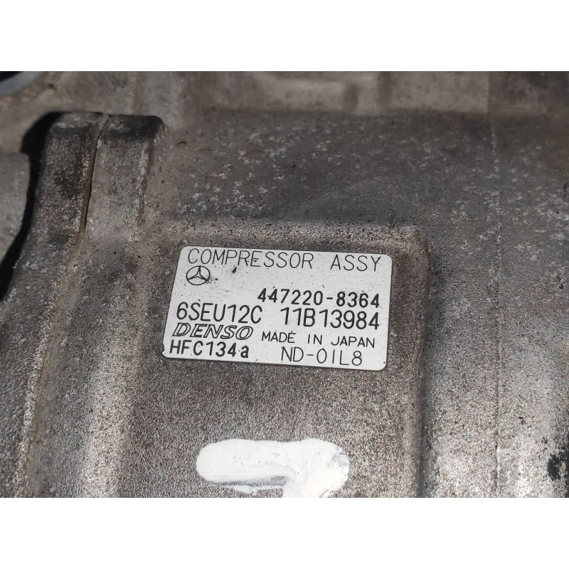 Recambio de compresor aire acondicionado para mercedes clase a (w168) 1.7 cdi diesel cat referencia OEM IAM 4472208364  