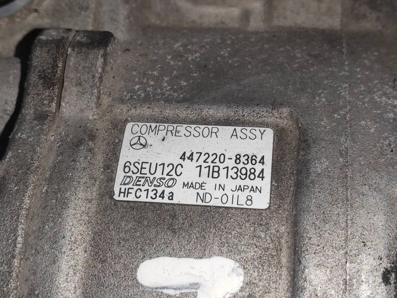 Recambio de compresor aire acondicionado para mercedes clase a (w168) 1.7 cdi diesel cat referencia OEM IAM 4472208364  
