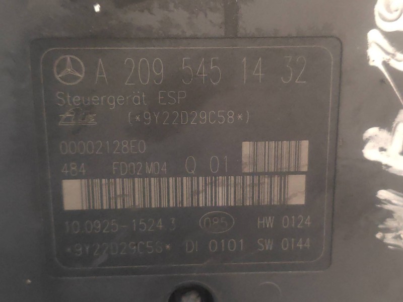 Recambio de abs para mercedes clase c (w203) sportcoupe c 200 compressor (203.745) referencia OEM IAM 10020403734 A0044315412 10