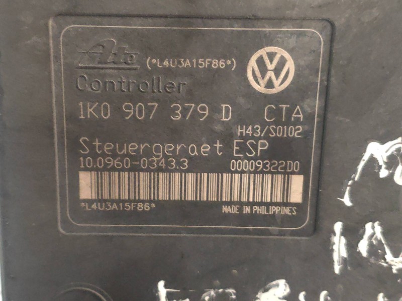 Recambio de abs para audi a3 (8p) 2.0 tdi ambiente referencia OEM IAM 10020600404 1K0614517B 10096003433 1K0907379D