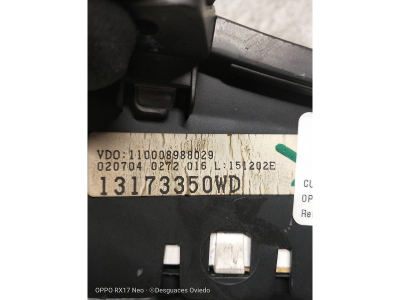 Recambio de cuadro instrumentos para opel corsa c blue line referencia OEM IAM 110008988029 13173350WD 